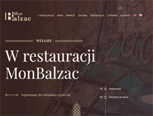 Tablet Screenshot of monbalzac.pl